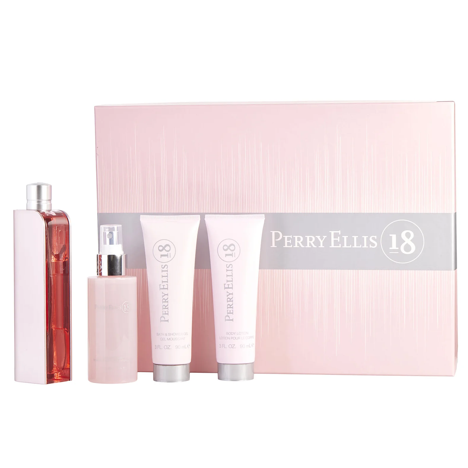 18 by Perry Ellis 100ml EDP 4 Piece Gift Set for Women