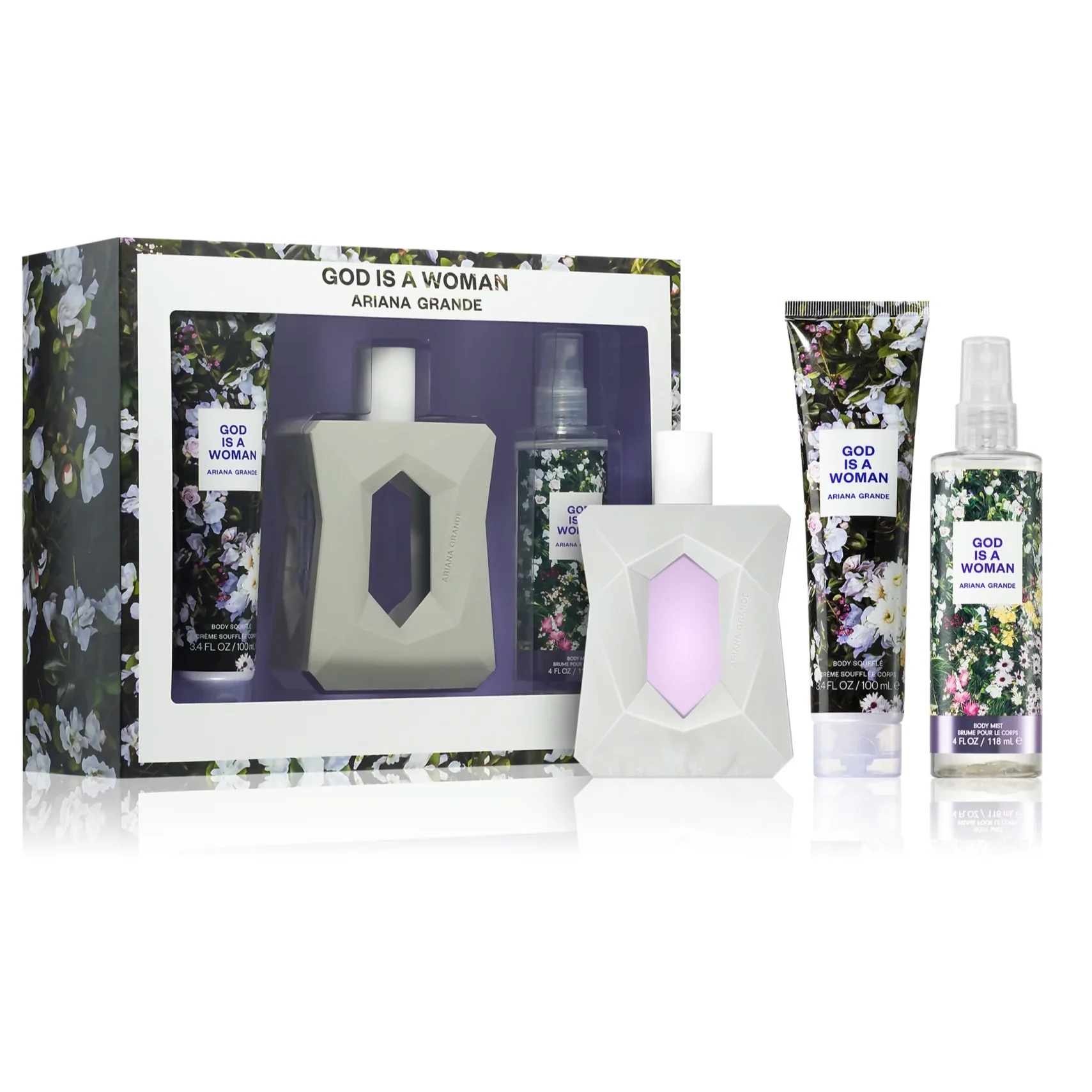 God Is A Woman by Ariana Grande 100ml EDP 3pc Gift Set