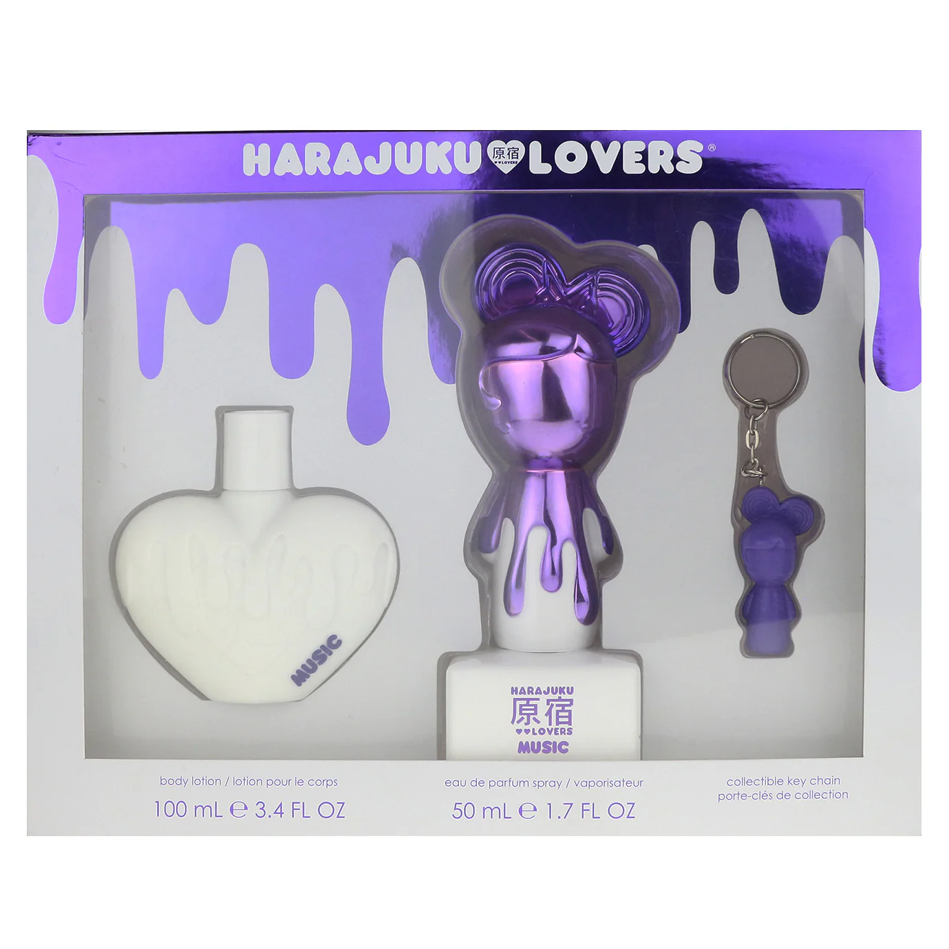 Harajuku Lovers Pop Electric Music 50ml EDP 3 Piece Gift Set