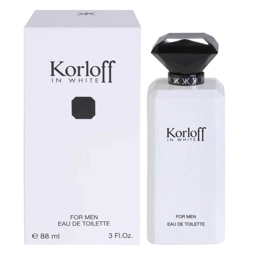 In White by Korloff 88ml EDT for Men