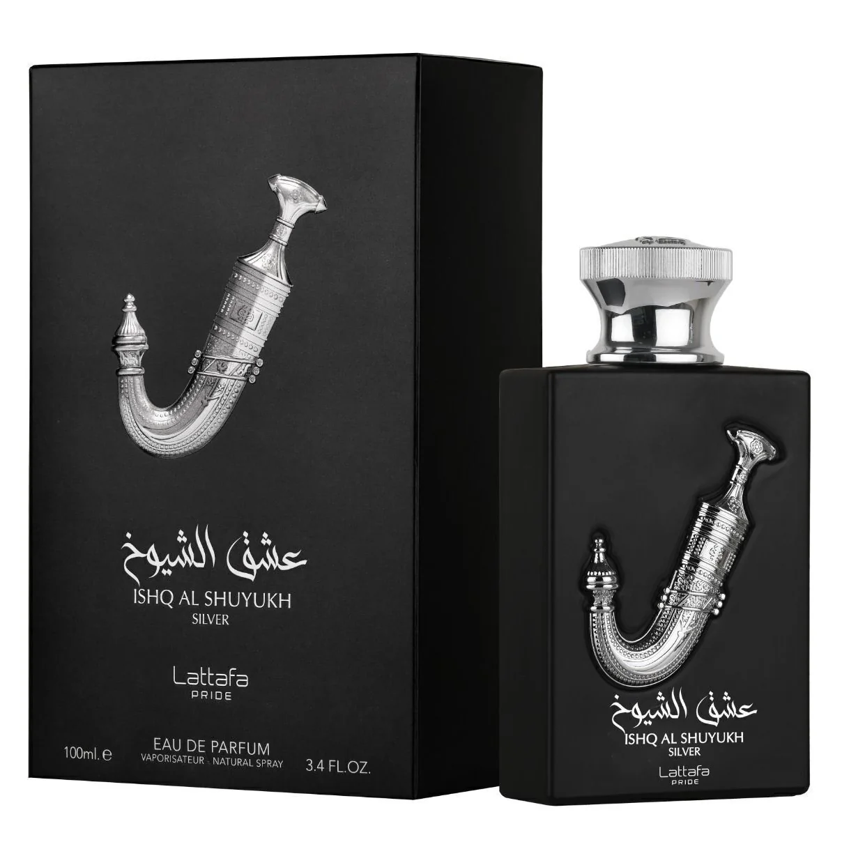Ishq Al Shuyukh Silver by Lattafa 100ml EDP