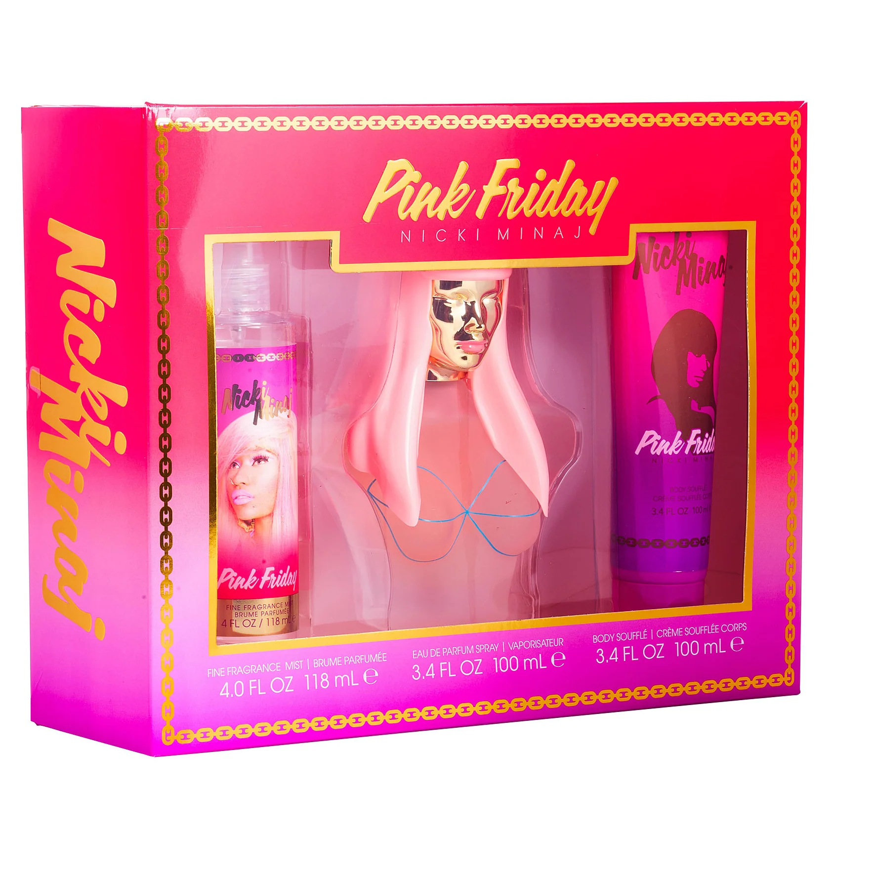 Pink Friday by Nicki Minaj 100ml EDP 3 Piece Gift Set
