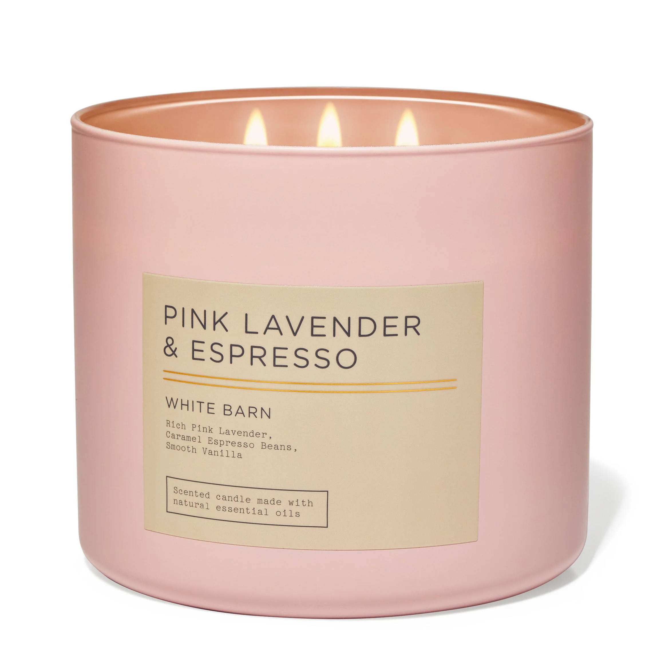 Pink Lavender & Espresso by Bath & Body Works 3-Wick Scented Candle