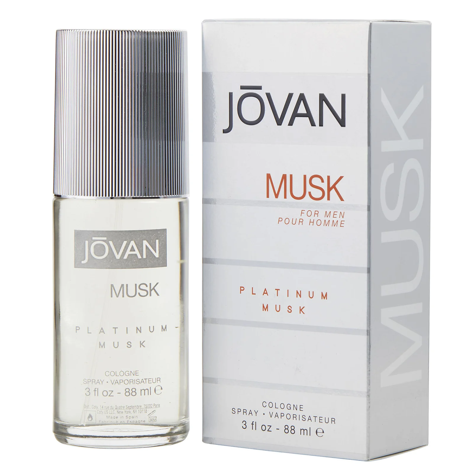 Platinum Musk by Jovan 88ml Cologne for Men